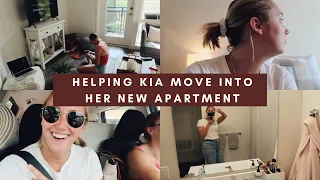 HELPING KIA MOVE INTO HER NEW APARTMENT | VLOG