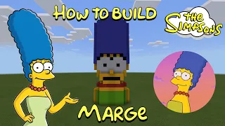 How to Build Marge Simpson from The Simpsons in Minecraft!!