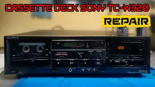 Double Cassette Deck Sony TC-W320 - Repair
