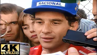 Ayrton Senna fala de Prost  4K Full HD