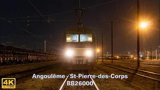 [CABRIDE 4K] Angoulême FP - St-Pierre-des-Corps en BB26000