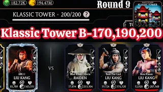 Klassic Tower Boss Battle 200 & 170 , 190 Fight + A Diamond Character Reward MK Mobile 2024