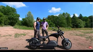 E-Chopper Angry Blake GPS Geschwindigkeitstest by Rolf Venz Test 91 km/h Elektroroller