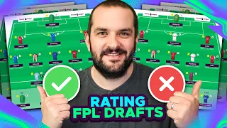 RATING YOUR FIRST FPL DRAFTS | Fantasy Premier League Tips 2023/24