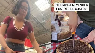 Joven revende pasteles del Costco en la calle y triunfa con su negocio