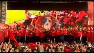 "Kuq e Zi je ti" Festa ne Tirane për "France 2016", Kombëtarja kërcen në shesh