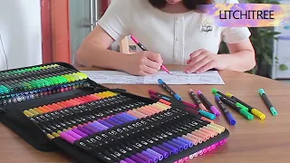 120CD dual tip brush pens