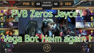 PVB(Zeros ジェイス) VS VEG(Gadget ハイマー) Game 1 - MSI 2019 Play-In Losers Knockout