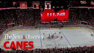 ‘Loudest house in the NHL’ does its part to help Canes batter Bruins in Game 5