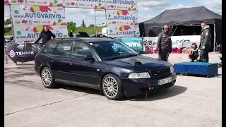 Audi A4 B5 1.8T Quattro HX35Super 1/8mile drag race