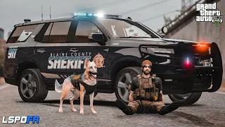 gta5 tamil K9 Sheriff Patrol LSPDFR | Chevy Tahoe | Tamil Gameplay