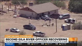 Gila officer shot while responding to call recovering at hospital