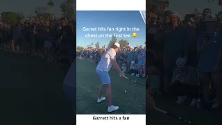 Garrett hit fan at live event #shorts #golf