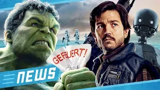 Hulk von Avengers 4 gefeuert  & Star Wars Rogue One Prequel kommt - FLIPPS News