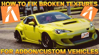 HOW TO FIX TEXTURES FOR CUSTOM VEHICLES ON A FIVEM SERVER 2020