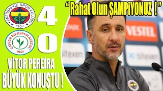 Fenerbahçe 4-0 Rizespor Maç Özeti | Vitor Pereira