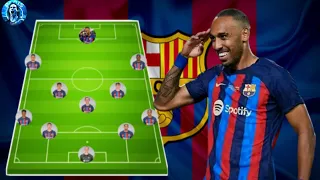 Barcelona Potential Lineup With January Transfers 2023 Ft Emerick Aubameyang🔥😱