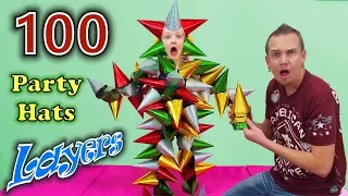 100 Layers of Party Hats!!! Crazy Challenge Accepted!