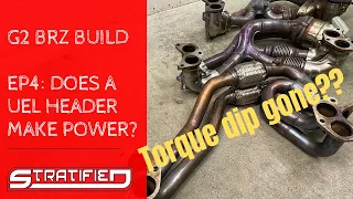2022 BRZ Build EP4: Does a UEL exhaust header make power?