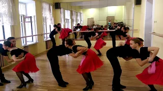 Этюд на материале Эстонского танца 1 курс 2 семестр