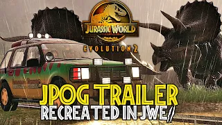 JPOG ORIGINAL Trailer RECREATED In Jurassic World Evolution 2 !