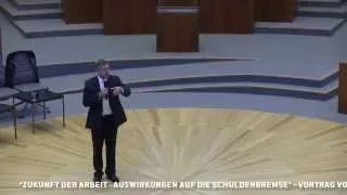 Zukunft der Arbeit – Auswirkungen auf die Schuldenbremse. Ein Vortrag von Prof. Dr. Gunter  Dueck