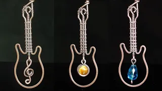 EASY Guitar Pendant: Wire Wrap Tutorial: DIY Jewelry: Beginner Friendly!