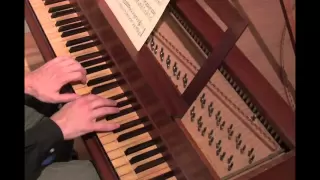 Bach - famous Minuet in G major. SF Christo, harpsichord.