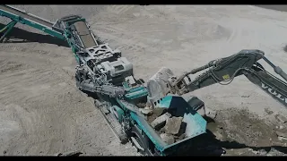 Powerscreen Trakpactor 480SR in Concrete Recycle Application #powerscreensales #powerscreen