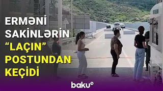 Mülki ermənilərin "Laçın" buraxılış məntəqəsindən keçidi (28.06.2023)