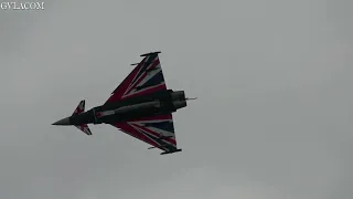 Royal Air Force Eurofighter Typhoon FGR4 display at RIAT 2022