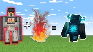 WARDEN VS FURNACE GOLEM FIGHT IN MINECRAFT!!