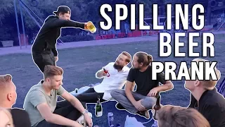 Spilling beer Prank 🍺😱   -Julien Magic