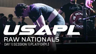 2023 USAPL Raw Nationals | Day 1 - Session 1 - Platform 3