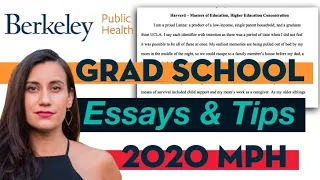 Statement of Purpose & Personal Statement: Reading Berkeley Masters of Public Health Essays & Tips