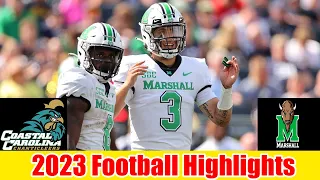 Marshall vs Coastal Carolina FULL GAME HIGHLIGHTS HD | NCAAF Week 9 | College Football 2023