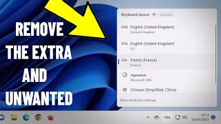 Remove Language keyboard layout From Windows 11 / 10 | How To Delete Extra & Unwanted language ⌨️❌