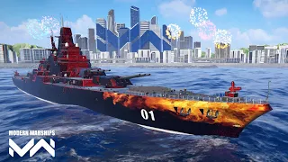 CN HUAQING playing with Trash ally in online match | Modern Warships