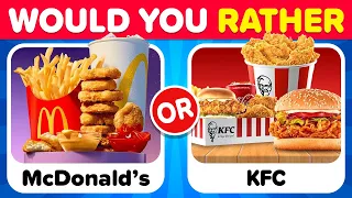 Would You Rather...?Junk Food Edition 🎂 🍫 🍨 The  Quiz Time