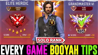 Easy Booyah Every Solo Match 🚀Solo Wins Top 1 Player || Season 39 #gwtarun