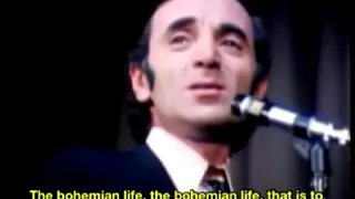 Charles Aznavour La Bohème English Subtitles