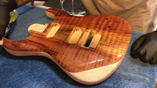 Using Zinsser dewaxed shellac on guitar body as sanding sealer and Tru-oil base coat