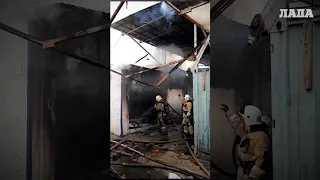 Пожар на рынке, Актау, 2020
