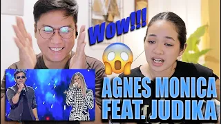 Agnez Mo (Agnes Monica) Ft Judika - Rindu @ Mega Fantastic Four 160302 | SINGERS REACTION