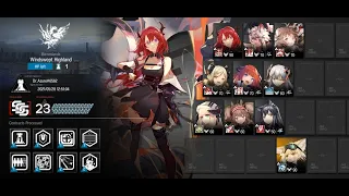 Arknights - CC3 Cinder Windswept Highland (Fixed Map) Day 1 Risk 23 (MAX Risk)