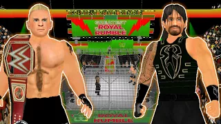 WWE Greatest Royal Rumble - Brock Lesnar vs Roman Reigns | WR3D