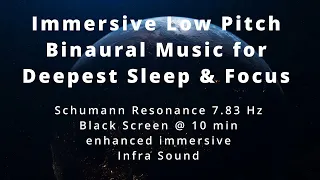 8D Ultra Low Pitch Healing Sleep - 7.83 Hz Schumann Resonance - Theta Binaural Beats and Infra Sound