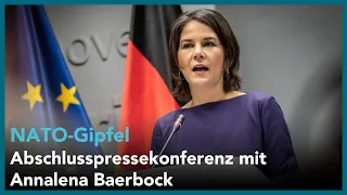 NATO-Gipfel: Abschlusspressekonferenz mit Jens Stoltenberg und Annalena Baerbock