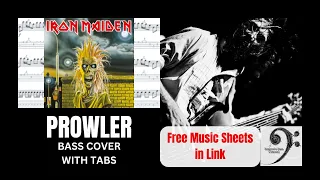 Prowler by Iron Maiden - Bass Cover (tablature & notation included)