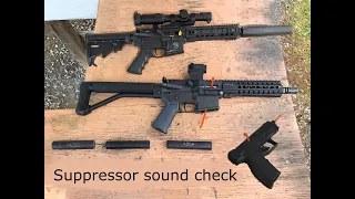 Suppressor sound-check GM-22 Element Sparrow SDN-6 silencers